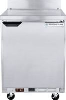 Beverage Air WTF24AHC Single Door Worktop Freezer- 24", 2.5 Amps, 60 Hertz, 1 Phase, 115 Voltage, 7 cu. ft. Capacity, 1/4 HP Horsepower, 1 Number of Doors, 2 Number of Shelves, 0 Degrees F Temperature Range, 35.50" Work Surface Height, 20" W x 19.50" D x 23" H Interior Dimensions, Bottom Mounted Compressor Location, Side / Rear Breathing Compressor Style (WTF24AHC WTF-24-AHC WTF 24 AHC) 