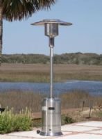 Well Traveled Living 01775 Stainless Steel Commercial Patio Heater, 46000 BTU’s, Commercial grade 304 Stainless steel frame, rich brushed finish, Heat Range Up to 18 ft. diameter, Unique “Pilotless System” – Single stage ignition process, Electronic ignition, Durable stainless steel burners & double mantle heating grid, Safety auto shut off tilt valve, UPC 690730017753 (WTL01775 WTL-01775 01-775 017-75 1775) 