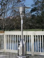 Well Traveled Living 11201 Stainless Steel Deluxe Patio Heater, 46000 BTU’s, Heat Range Up to 18 ft. diameter, Reliable Piezo igniter, Stainless steel burners & heating grid, Uses standard 20 lb LPG BBQ tank (NOT INCLUDED), Safety auto shut off tilt valve, Weighted base for stability, Convenient wheel assembly, Consumption Rate (Approx)10 hrs, UPC 690730112014 (WTL11201 WTL-11201 11-201 112-01) 