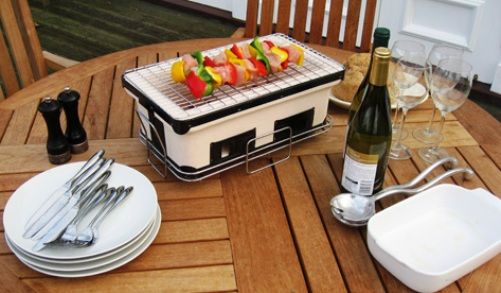 Well Traveled Living 60450 HotSpot Large Yakatori Charcoal Grill, Handmade clay construction, Adjustable ventilation, Large cooking surface, UPC 690730604502 (WTL60450 WTL-60450 60-450 604-50)