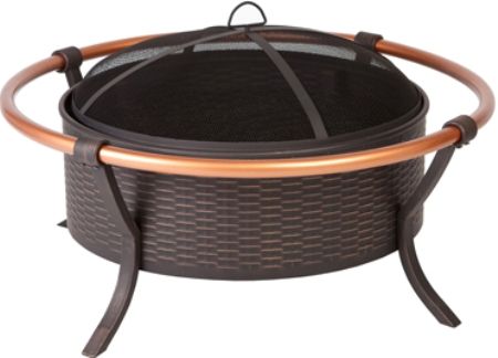 Well Traveled Living 60859 Copper Rail Fire Pit, 37