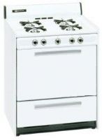 Brown  WTM610-X  24" Gas Cooking Range Porcelain, main top, manifold panel, oven and broiler doors, White (WTM610X, M610-X, WT-M610-X, M610X)  