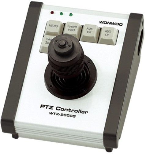 Wonwoo WTX-2000S PTZ Controller, Mini size PTZ controller, IR On / OFF Button useful for IR PTZ cameras, Fan &Heater ON/OFF function, 3-Axis Joystick control of PTZ functions, RS-485/RS-422 Communication, Preset position control (4 postions), Multiple protocol supported in each channel (Pelco D, WONWOO), Slave Keyboard support (WTX2000S WTX 2000S WT-X2000S WTX-2000)