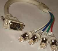 Panasonic WV-CA64 Cable, Loop-through for Matrix System 500, 9 Pin Connector on one End, 4 Different Color cables with BNC Connectors on the other end (WV CA64 WVCA64) 