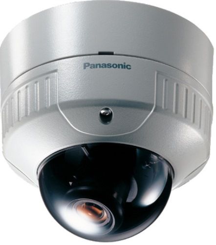 Panasonic WV-CW244S Refurbished Vandal-Proof Color Camera (Surface Mount); 480-Line Horizontal Resolution; 2x variable focus lens; Pick Up Device 768 (H) x 494 (V) pixels, interline transfer CCD; Scanning Area 4.88 (H) x 3.66 (V) mm, (Equivalent to 1/3