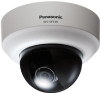 Panasonic WV-SF539 Refurbished i-Pro SmartHD Super Dynamic Full HD Dome Network Camera; Super high resolution at Full HD/1920 x 1080 created by 3.1Megapixel high sensitivity MOS Sensor; 1080p Full HD images up to 30 fps and 360p image up to 30fps simultaneously; 3x Extra optical zoom at 360p resolution; 2.8 ~ 10.0 mm, 3.6x Varifocal Auto Iris Lens (WVSF539 WV SF539 WVS-F539 WVSF-539) 