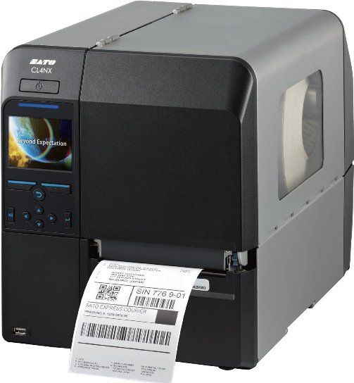 Sato WWCL20061 model CL412NX Bar Code Label Printer, Use Label Print Recommended, Monochrome Print Color, 8 in/s Maximum Mono Print Speed, 305 dpi Maximum Print Resolution, 320 MB Standard Memory, 6 GB Flash Memory, 4.10