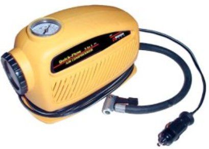 Wagan 2014 Three in 1 Air Compressor 12V Air Inflator, 275 PSI high pressure air compressor, Inflates average tires in 5-7 minutes, Built-in work light / emergency light, Comes with 10-foot power cord that plugs into any 12-volt cigarette lighter, Comes with 2 nozzle adapters and 1 sports needle (WAGAN2014 WAGAN-2014 WAGAN 2014 2014)