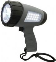 Wagan 2642 Brite-Nite Sport Flashlight, Long lasting, super bright white LEDs, 18-LED worklight, 3W LED flashlight, 4V 2.8Ah lead acid battery, Hand strap included, Rechargeable with included AC and DC adapters, UPC 084367026422 (2642 WAGAN2642 WAGAN-2642 WAGAN 2642) 
