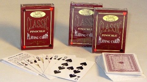 WorldWise Imports 31104 John Hansen Pinochle Cards, Single Deck, Cards measure 3.5