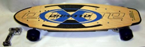 Exkate X-24 NAT/BL Powerboard Electric Skateboard - Natural with Blue Trim (X24NATBL X24 NAT/BL X24-NATBL X-24NA X24-NA) 
