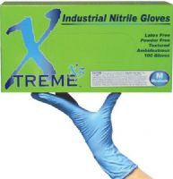 Ammex X340100 Xtreme X3 Extra Small Powder Free Textured Industrial Nitrile Gloves, Natural, 3mil Thinwall Technology, Beaded Cuff, Latex Free, Superb Tensile Strength, Economical Protection, Cuff Thickness 3 +/- 1 mil, Palm Thickness 4 +/- 1 mil, Finger Thickness 5 +/- 1 mil, 240 +/- 10 mm Length, 100 gloves per box, UPC 697383402912 (X3-40100 X3 40100 X340-100 X340 100) 