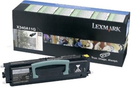 Lexmark X340A11G Return Program Black Toner Cartridge, Works with Lexmark X340n and X342n Printers, 2500 standard pages Declared yield value in accordance with ISO/IEC 19752, New Genuine Original OEM Lexmark Brand (X340-A11G X340 A11G X340A11)