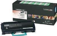 Lexmark X463A11G Black Return Program Toner Cartridge For use with Lexmark X466de, X464de, X466dte, X466dwe and X463de Printers, Up to 3500 standard pages in accordance with ISO/IEC 19752, New Genuine Original Lexmark OEM Brand, UPC 734646317528 (X463-A11G X463 A11G X463A-11G X463A 11G) 