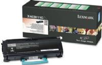 Lexmark X463H11G Black High Yield Return Program Toner Cartridge For use with Lexmark X466de, X464de, X466dte, X466dwe and X463de Printers, Up to 9000 standard pages in accordance with ISO/IEC 19752, New Genuine Original Lexmark OEM Brand, UPC 734646317535 (X463-H11G X463 H11G X463H-11G X463H 11G) 