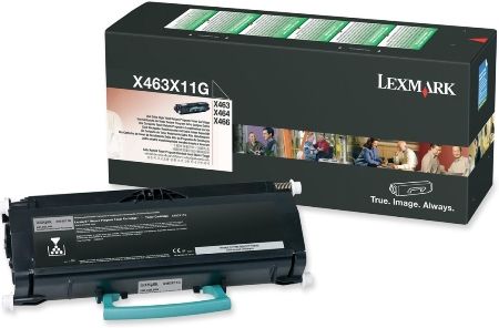 Lexmark X463X11G Extra High Yield Black Return Program Toner Cartridge For use with Lexmark X466de, X464de, X466dte, X466dwe and X463de Printers, 15000 standard pages Declared yield value in accordance with ISO/IEC 19752, New Genuine Original Lexmark OEM Brand, UPC 734646317542 (X463-X11G X463 X11G X463X11)