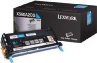 Lexmark X560A2CG Cyan Toner Cartridge, Works with Lexmark X560n Laser Printer, Up to 4000 standard pages in accordance with ISO/IEC 19798, New Genuine Original OEM Lexmark Brand, UPC 734646057097 (X560-A2CG X560 A2CG X560A2C X560A2) 
