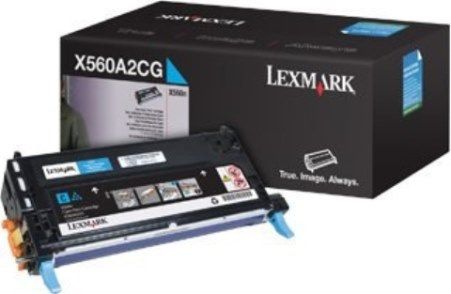 Lexmark X560A2CG Cyan Toner Cartridge, Works with Lexmark X560n Laser Printer, Up to 4000 standard pages in accordance with ISO/IEC 19798, New Genuine Original OEM Lexmark Brand, UPC 734646057097 (X560-A2CG X560 A2CG X560A2C X560A2)