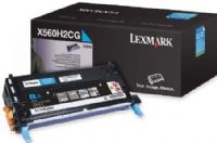 Lexmark X560H2CG Cyan High Yield Print Cartridge For use with Lexmark X560n Printer, Up to 10000 standard pages in accordance with ISO/IEC 19798, New Genuine Original Lexmark OEM Brand, UPC 734646058889 (X560-H2CG X560H-2CG X560H2C X560H2) 
