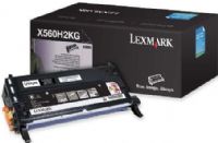 Lexmark X560H2KG Black High Yield Toner Cartridge, Works with Lexmark X560n Laser Printer, Up to 10000 standard pages in accordance with ISO/IEC 19798, New Genuine Original OEM Lexmark Brand, UPC 734646058872 (X560-H2KG X560 H2KG X560H2K X560H2) 