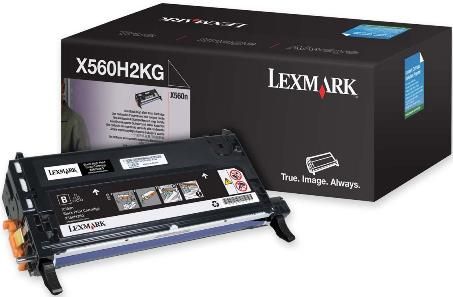 Lexmark X560H2KG Black High Yield Toner Cartridge, Works with Lexmark X560n Laser Printer, Up to 10000 standard pages in accordance with ISO/IEC 19798, New Genuine Original OEM Lexmark Brand, UPC 734646058872 (X560-H2KG X560 H2KG X560H2K X560H2)