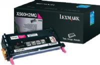 Lexmark X560H2MG Magenta High Yield Print Cartridge For use with Lexmark X560n Printer, Up to 10000 standard pages in accordance with ISO/IEC 19798, New Genuine Original Lexmark OEM Brand, UPC 734646058896 (X560-H2MG X560H-2MG X560H2M X560H2) 