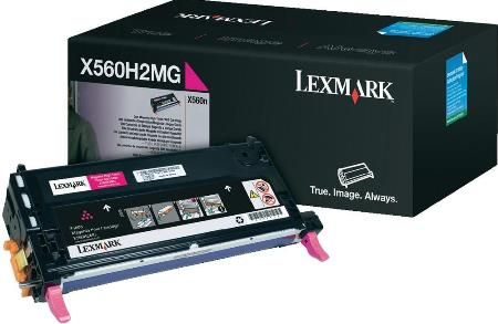 Lexmark X560H2MG Magenta High Yield Print Cartridge For use with Lexmark X560n Printer, Up to 10000 standard pages in accordance with ISO/IEC 19798, New Genuine Original Lexmark OEM Brand, UPC 734646058896 (X560-H2MG X560H-2MG X560H2M X560H2)