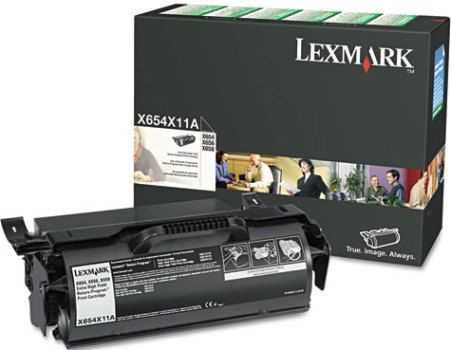 Lexmark X654X11A Extra High Yield Black Return Program Print Cartridge, Works with Lexmark X656dte, X658dte, X656de, X658de, X658dme, X658dfe, X654de, X658dtme and X658dtfe Printers, 36000 standard pages Declared yield value in accordance with ISO/IEC 19752, New Genuine Original OEM Lexmark Brand, UPC 734646073721 (X654-X11A X654 X11A X654X 11A)