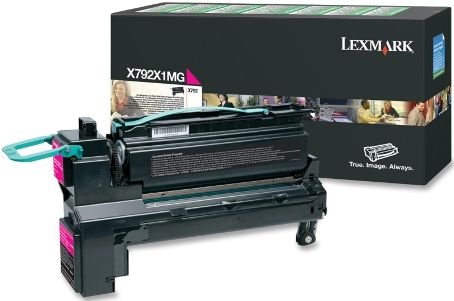Lexmark X792X1MG Magenta Extra High Yield Return Program Print Cartridge For use with Lexmark X792de, X792dte, X792dtfe, X792dtme, X792dtpe and X792dtse Printers, Up to 20000 standard pages in accordance with ISO/IEC 19798, New Genuine Original Lexmark OEM Brand, UPC 734646251600 (X792-X1MG X792X-1MG X792X1M X792X1)