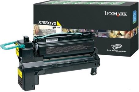 Lexmark X792X1YG Yellow Extra High Yield Return Program Print Cartridge For use with Lexmark X792de, X792dte, X792dtfe, X792dtme, X792dtpe and X792dtse Printers, Up to 20000 standard pages in accordance with ISO/IEC 19798, New Genuine Original Lexmark OEM Brand, UPC 734646251396 (X792-X1YG X792X-1YG X792X1Y X792X1)