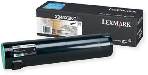 Lexmark X945X2KG Black High Yield Toner Cartridge, Works with Lexmark X940e and X945e Printers, Up to 36000 standard pages in accordance with ISO/IEC 19798, New Genuine Original OEM Lexmark Brand (X945-X2KG X945 X2KG X945X-2KG X945X 2KG)