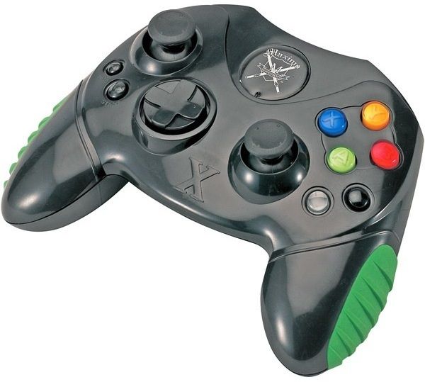 Sakar XBX-120 Dual Shock Wired Controller for Xbox; Features blazing turbo and chilling vibration to truly enhance the gaming experience; 2-way signal output control motor and a strong vibration sense to make gameplay more vivid; Includes a special memory card insert slot (XBX120 XBX 120)