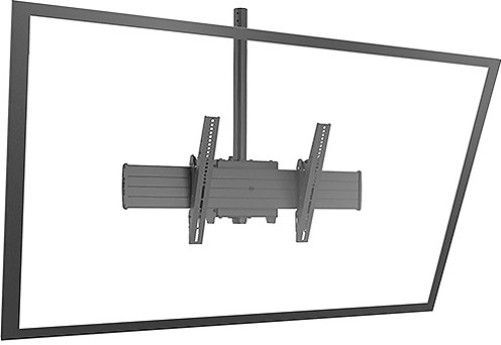 Chief  XCM1U Fusion Single Pole Flat Panel Ceiling Mount, -20 to 5 Tilt, 250 lb Weight Capacity, 60 to 90