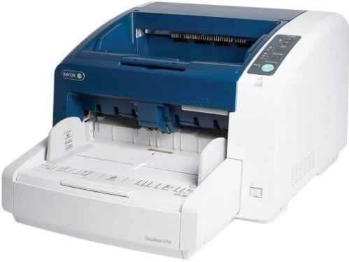 Xerox XDM47995D-WU DocuMate 4799 Sheetfed Scanner, No Large Format, CIS Image Sensor, 600 dpi Optical Resolution, Color Scan, 24-bit Color Depth, 8-bit Grayscale Depth, 112 ppm Maximum Mono Scan Speed, 112 ppm Maximum Color Scan Speed, 224 ipm Maximum Mono Scan Speed, 224 ipm Maximum Color Scan Speed, Plain Paper Media, 11.70