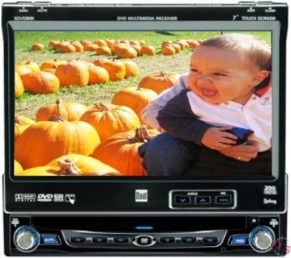 Dual XDVD8181 In-Dash DVD Receiver With Motorized 7