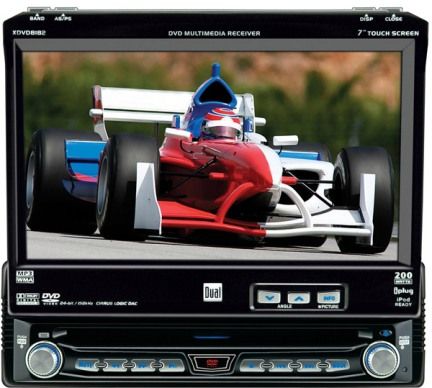 Dual XDVD8182 DVD player with LCD monitor and AM/FM tuner, 7