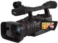 Canon 1191B001 model XHA1 High Definition Digital Camcorder with 20x Optical Zoom, 2.8" Active Matrix TFT Color LCD 207 Kilopixels Display Screen, 3 x 0.33" CCD Image Sensor, 4.68 Megapixels Video Effective Resolution, 5.01 Megapixels Total Resolution, 16:9 Aspect Ratio, MPEG-1 Video Formats, DIGIC DV II HD image processor, Stereo Microphone Type, NTSC Video Signals (1191 B001 1191-B001  1191B001 XH-A1 XH A1 XHA1) 