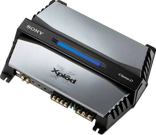 Sony XM-ZZR3301 Class-D Mono Subwoofer Amplifier, Gray and Silver, 330W RMS (20Hz-200Hz 1.0% THD+N, at 4 Ohms, 14.4V), Has a maximum output power of 600W per channel at 4 Ohm, 600W RMS (50Hz 1.0% THD+N, at 2 Ohms, 14.4V), Has a maximum output power of 1100W per channel at 2 Ohm, Frequency Response 10-300kHz (+/-0dB), UPC 027242745131 (XMZZR3301 XM ZZR3301 XMZZ-R3301 XMZZR-3301)