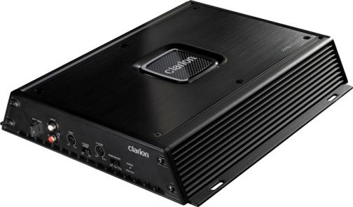 Clarion XR2110 Mono Power Amplifier, 420W Maximum Power Output, 300W x 2 Power @ 4-Ohm, 400W x 2 Power @ 2-Ohm, MOS-FET Power Supply, 2-Ohm Stereo Stable, 2-Ohm Mono Stable, Selectable Bass Boost; 0/6/12dB @ 50Hz, Adjustable Low Pass Crossover @ 30-300Hz, Gold Plated Connectors; RCA/Speaker/Power, UPC 729218018682 (XR-2110 XR 2110)