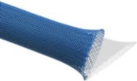 TECHFLEXXS212BL200 PTN2.50 BLUE Tech Flex Expandable Sleeving, 2.5", 200 Ft, Blue Color; Provides profesional look on products; Resists common chemicals, solvents, and UV damage; Economical and easy to install; Cut and abrasion resistant; UL94 V-0 Material flammability rating; Weight 3.80 Lbs (TECHFLEXXS212BL200 PROTECT BEND RESISTS  WIRE) 