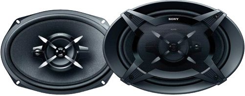 Sony XS-FB6930 3-Way Coaxial Speakers; 60W Rated Power; Progressive Height Rate Spider; RC woofer for deep, responsive bass; Experience high performance power handling; Super tweeter for high frequency extension; Ideally designed for Sony head units with Mega Bass circuitry; Space-saving, easy-to-install design; 2.60
