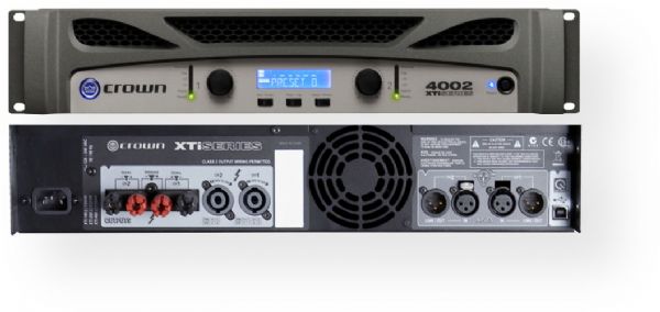 Crown XTi 4002 XTi 2 Series Stereo Power Amplifier, 2 ohm Stereo (per channel) 1600W, 4 ohm Stereo (per channel) 1200W, 8 ohm Stereo (per channel) 650W, 4 ohm Bridge-Mono 2400W, 8 ohm Bridge-Mono 3200W, Peakx Plus Limiters provide the ultimate in system performance and protection by allowing full control over threshold, attack and release; UPC 871015005393 (XTI4002 XTI-4002)