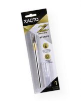 X-Acto XZ-3601 #1 Knife Carded; Blades feature a gold hue that is zirconium nitride coated, resulting in superior sharpness and premium tip durability; Blister-carded knife comes with a cap; Shipping Weight 0.08 lb; Shipping Dimensions 9.00 x 2.5 x 0.25 in; UPC 079946036015 (XACTOXZ3601 XACTO-XZ3601 XACTO-XZ-3601 X-ACTO-XZ3601 XZ3601 TOOL CRAFTS) 