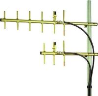Antenex Laird Y4066 Antenna Gold Anodized Fully Welded UHF Model, Frecuency 406 - 430 MHz, Center Frecuency 418 MHz, 6 Elements, Gain 10.2 dBd, FC Ratio 20 dB (Y-4066 Y406-6 4066 Y406) 