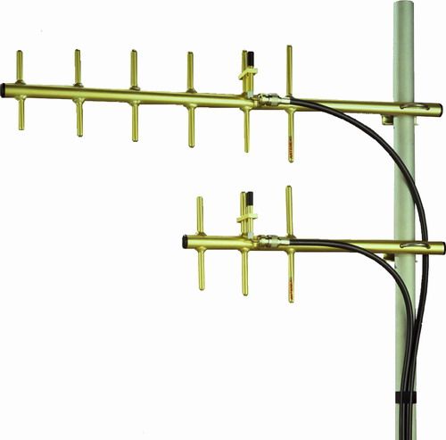 Antenex Laird Y49012 Antenna Gold Anodized Welded UHF Model, 490-512MHz (Y-49012, Y490-12, Y490)
