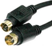 Plus YHECAS15 S-Video 15 Feet Cable, 4-pin Male to 4-pin Male, Standard video cable for normal A/V system components (YHE-CAS15 YHECAS-15 YHECAS 15) 