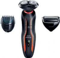 Norelco YS524 Click & Style Shaver/Groomer; Choose between 3 click-on/off attachments to get your look; Convenient and safe on skin; Change your look with ease and precision; Choose from 5 length settings: 1mm for perfect 3-day stubble to 5mm for a short beard; Easy and safe body hair trimming and shaving; The handle and bodygroom attachment are water-resistant; UPC 075020031266 (YS-524 YS 524) 