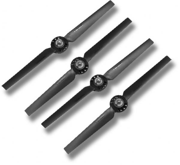 Yuneec YUNQ4K115 Complete Set of Four Propellers for Typhoon Quadcopters, Two Type A Propellers, Two Type B Propellers, Works with Q500 Typhoon, Works with Q500 4K Typhoon, Works with Typhoon G, Dimensions 14