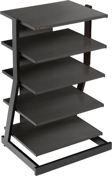 Plateau 758019000992 Model Z-5A-B Fixed Shelf Rack Audio Stand, Z Series, Superior Modern Styling using real Oak, Cable management to hide wires and cables, Strong heavy gauge steel tube construction, Overall approx. size: 36h x 21w x 17d., Adjustable Leveling Feet, Fillabe, UPC Code 758019000992 (Z5A Z5-A Z 5A P758019000992 Z5AB)