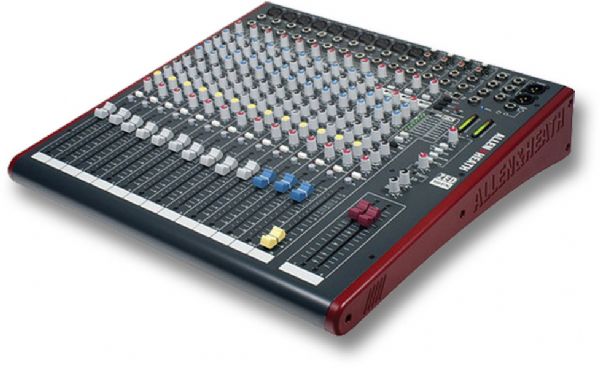 Allen And Heath ZED-16FX Recording and Live Sound Mixer 16-Channel with FX and USB, 10 Mono Mic/Line + Stereo, 4 Aux Sends, 3 band swept mid EQ, 24 bit effects with 16 presets,  2 x 2 USB I/O, 100mm Faders; 10 mono mic/line  inputs; 3 stereo channels with 2-band EQ; 16 internal time-delay effects; Neutrik mic XLRs; Neutrik 1/4 inch jacks; Channel insert; UPC 6938122237490 (ALLENANDHEATHZED16FX ALLENANDHEATH ZED16FX ALLEN AND HEATH ZED 16FX  ALLENANDHEATH-ZED16FX ALLEN-AND-HEATH-ZED-16FX)
